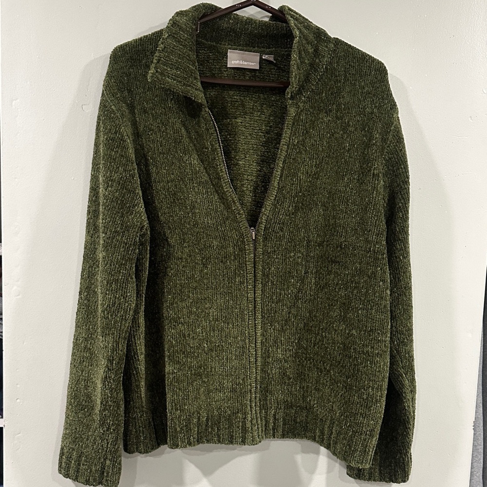 Croft & Barrow green jacket XL Women’s Holiday